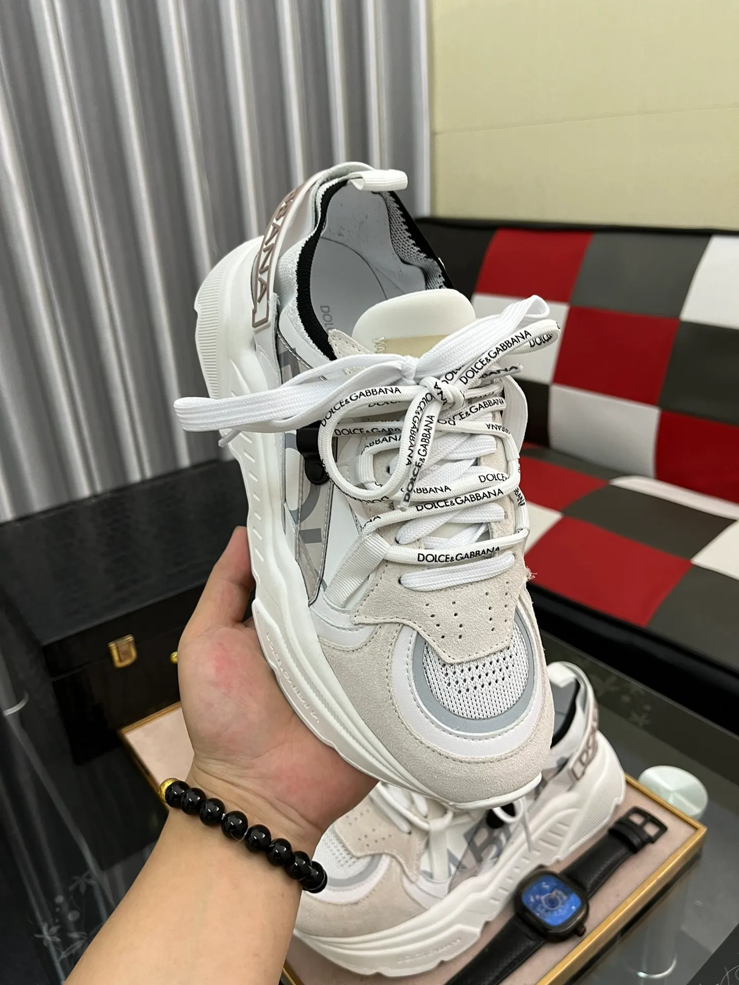 Factory price 480⌚️⌚️DG high-end boutique men's casual sports shoes! Imported original cowhide, 5D printing decoration on the edge of the sole, imported original hardware, exquisite luxury, super A level! Compared with the genuine product at the counter, the version is no worse at all! Size: 38-44